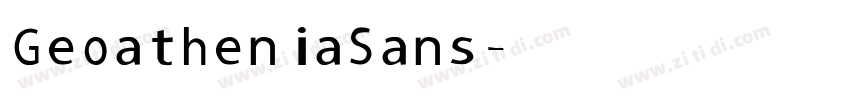 Geoathenia Sans字体转换